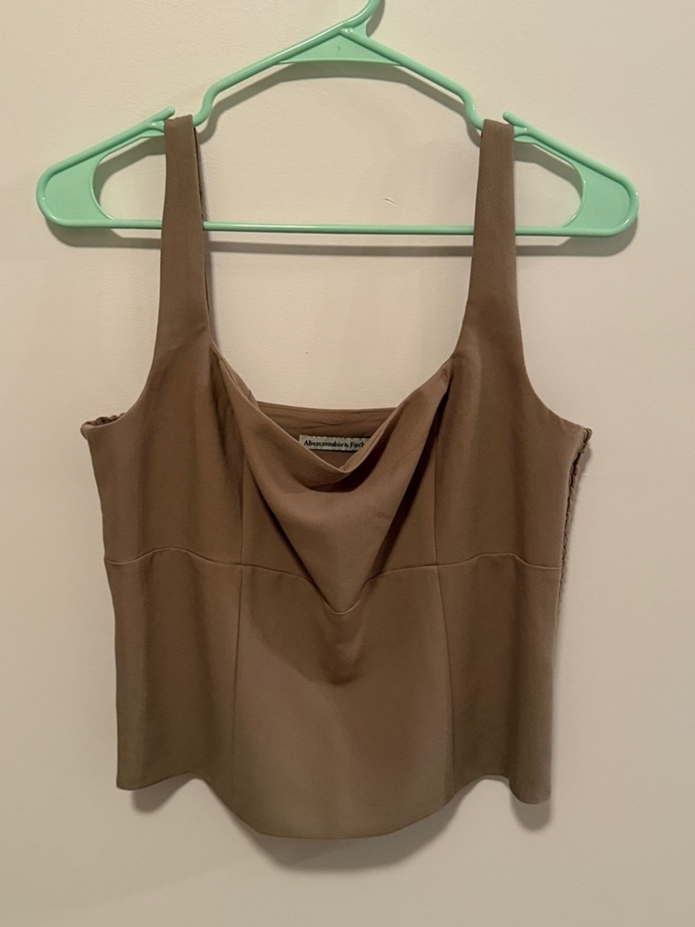Abercrombie & Fitch Taupe Square Neck Camisole